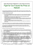 Fight for Our Future! No Price on Nature!