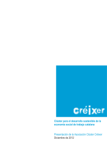 Clúster para el desarrollo sostenible de la economía social de