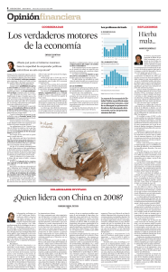 Los verdaderos motores de la economía