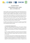 Declaración conjunta "Cumbre Empresarial Hispano