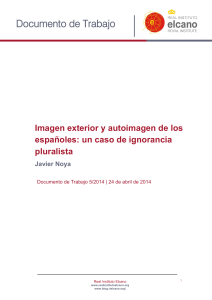 Imagen exterior y autoimagen de los españoles: un caso de