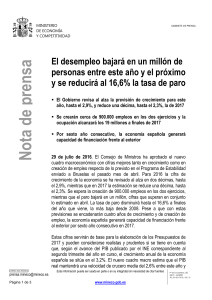 noticia (pdf 181.896 KB) - Ministerio de Econom&iacute;a y Competitividad