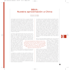 BBVA: Nuestra aproximación a China - Anuario Asia