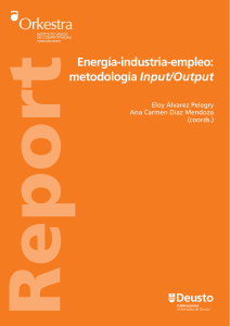 Energía-industria-empleo: metodología Input/Output