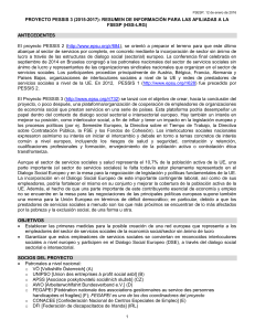 PROYECTO PESSIS 3 (2015-2017): RESUMEN DE