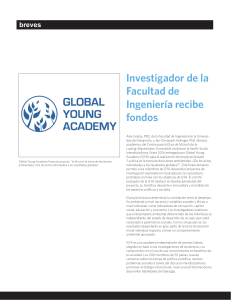 Investigador de la Facultad de Ingenier&iacute;a recibe fondos