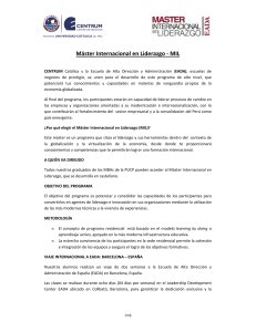 Master Internacional en Liderazgo