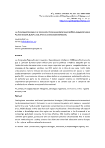 las estrategias regionales de innovación y especialización inteligente