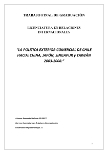 LA POLÍTICA EXTERIOR COMERCIAL DE CHILE
