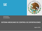 PFGM-Sistema Mexicano de Control de Exportaciones