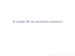 El modelo AK de crecimiento econbmico