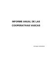 INFORME ANUAL DE LAS COOPERATIVAS VASCAS