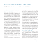 Privatizaciones en el África subsahariana
