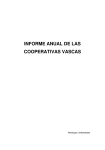 informe anual de las cooperativas vascas - CSCE