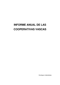 informe anual de las cooperativas vascas - CSCE