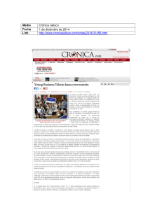 Medio Crónica Jalisco Fecha 1 de diciembre de 2014 Link http