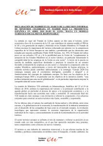 DECLARACI&Oacute;N DE MADRID EN EL MARCO DE LA REUNION