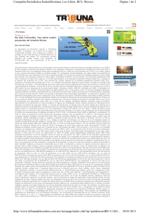 Página 1 de 2 Compañia Periodistica Sudcaliforniana, Los Cabos