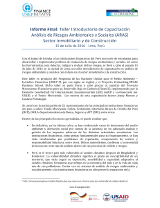 Informe Final - UNEP Finance Initiative