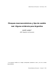 Choques macroeconómicos y tipo de cambio real. Alguna evidencia