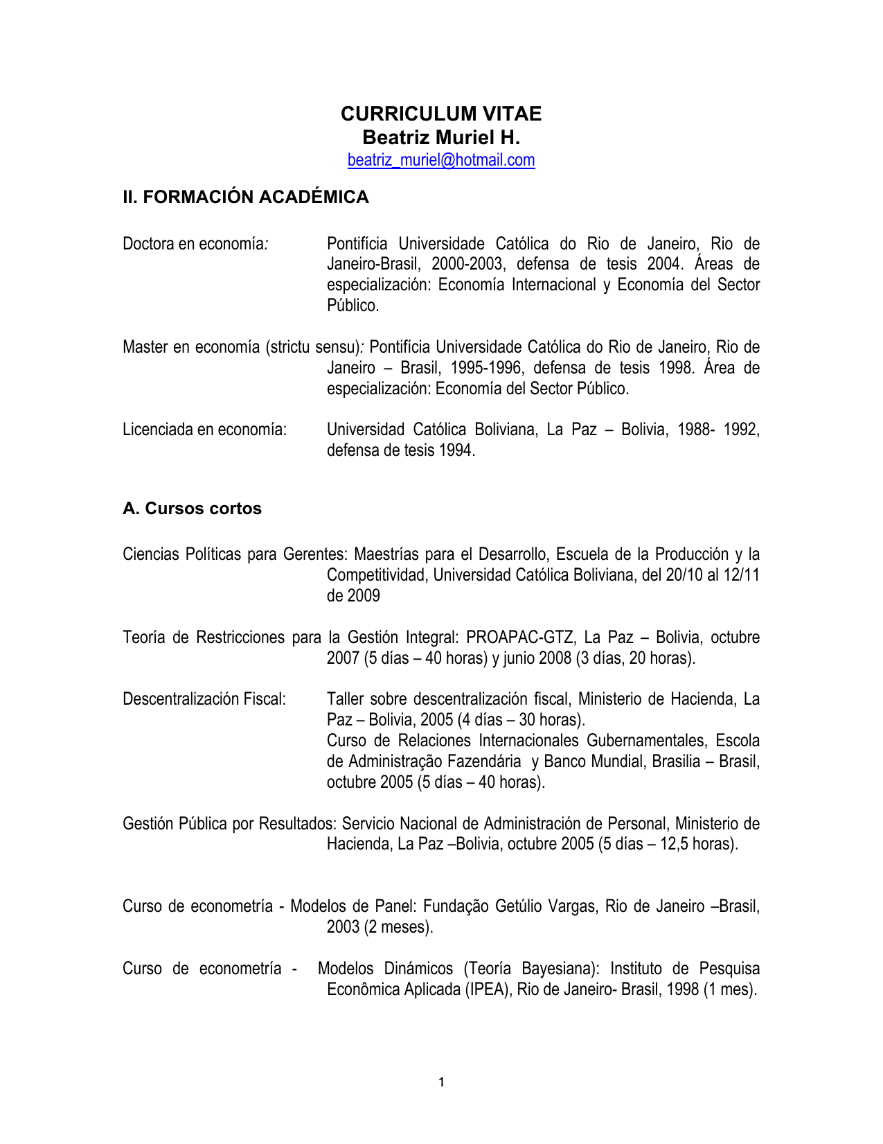 Modelo De Curriculum Vitae En Blanco De Paraguay - Curriculum Vitae Pedro Guillermo Adorno ...