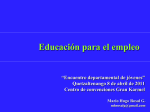 EMPLEO DIGNO EN HONDURAS - OIT Diálogo y Cohesión Social