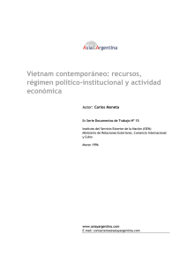 Vietnam contemporáneo: recursos, régimen político
