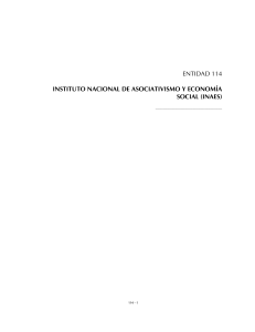ENTIDAD 114 INSTITUTO NACIONAL DE ASOCIATIVISMO Y