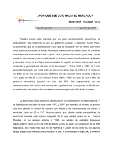 ¿POR QUÉ ESE ODIO HACIA EL MERCADO?