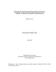 Determinantes del Desempeño Exportador de las Firmas