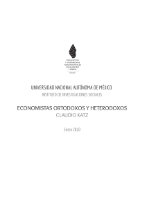 ECONOMISTAS ORTODOXOS Y HETERODOXOS