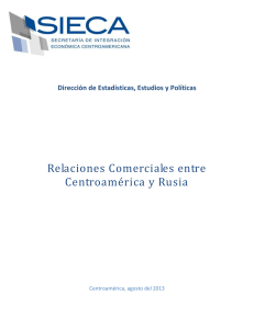 Relaciones Comerciales entre Centroamérica y Rusia