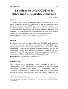 La influencia de la OCDE en la elaboración de la política económica