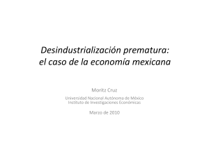 Desindustrialización prematura: el caso de la economía mexicana