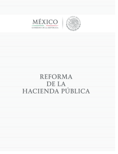 REFORMA DE LA HACIENDA PÚBLICA