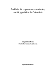Análisis de coyuntura económica, social y política de Colombia