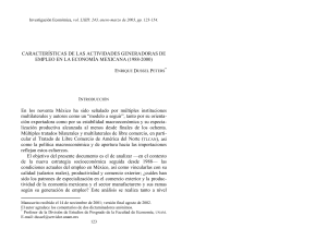 LA CRECIENTE POLARIZACION DE LA ECONOMIA MEXICANA