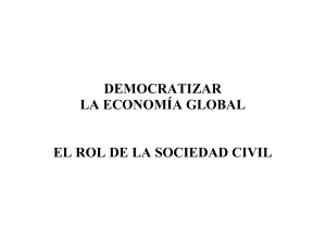 democratizar la economía global el rol de la sociedad civil