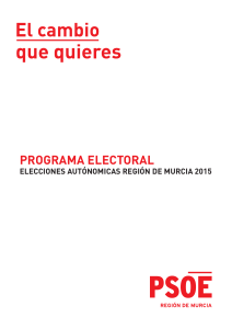 programa electoral - Socialistas Región de Murcia