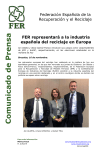 16/11/2016 FER representará a la industria española del reciclaje