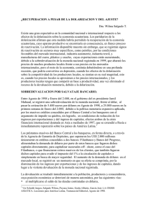 Recuperación a pesar de la dolarización y del ajuste