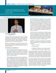 A continuaci&oacute;n presentamos un breve resumen de las