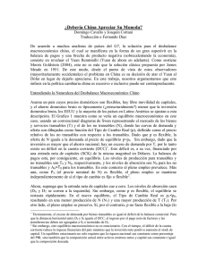 ¿Debería China Apreciar Su Moneda?