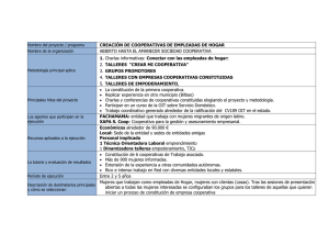 Cooperativas de Empleadas del Hogar