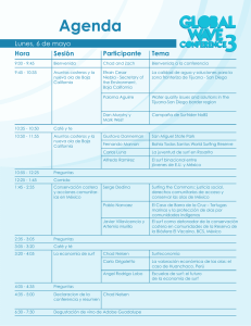 Lunes, 6 de mayo Hora Participante Tema