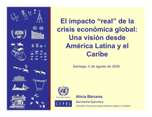 El impacto “real” de la crisis económica global: Una visión desde