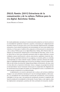 ZALLO, Ramón. (2011) Estructuras de la comunicación y de la