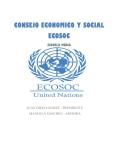 CONSEJO ECONOMICO Y SOCIAL ECOSOC