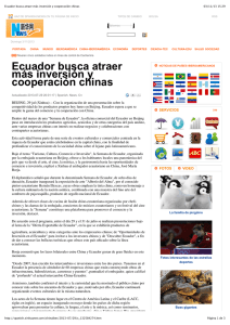 Ecuador busca atraer m&aacute;s inversi&oacute;n y cooperaci&oacute;n
