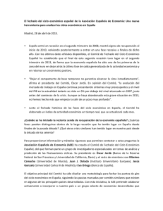 Nota de prensa - Asociación Española de Economía
